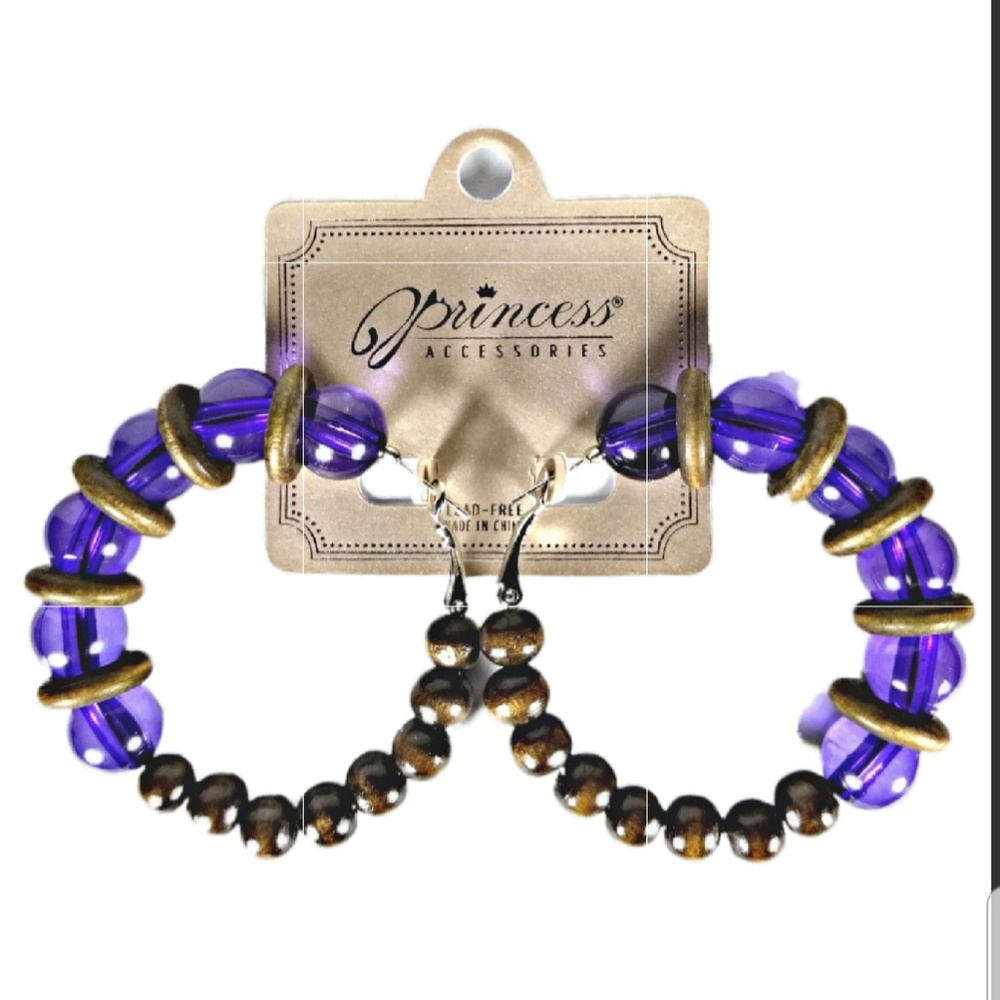 🌅Beaded Hoop Earrings